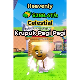 1x krupuk pagi pagi heavenly kick a lucky block