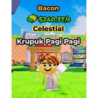 1x krupuk pagi pagi bacon kick a lucky block