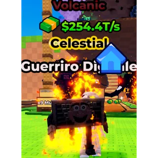 Kick A Lucky Block 🌋Volcanic gueriro digitale Celestial | 254.4 T/s