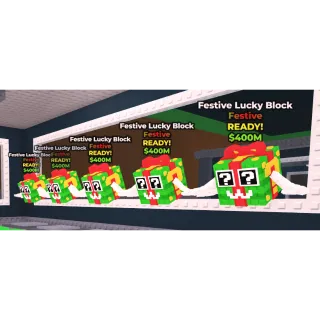 5x festive lucky block