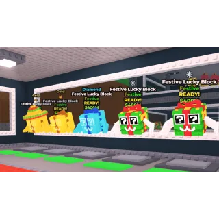 5x festive lucky block