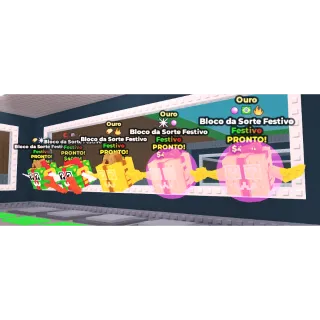 5x festive lucky block