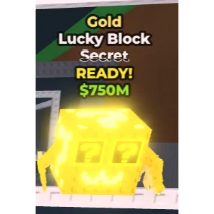 1x lucky block secrect  gold