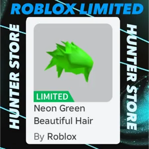 Neon Green Beautiful Hair - Roblox LIMITED