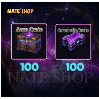 100 AURA CRATE AND 100 COSMETIC CRATE - SAILOR PIECE