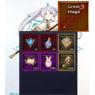 GREAT MAGE SET + 160 EASTER KEY FOR TITLE PITY - SAILOR PIECE