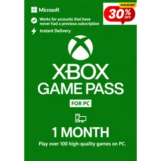 Xbox Game Pass 1 Month Global