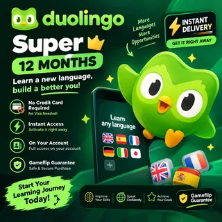Duolingo Super 12 Month  Get Your Activation Link Now✅