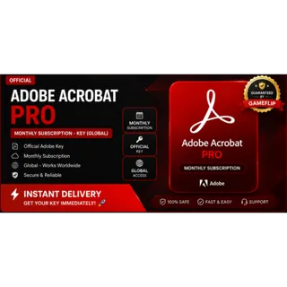 Adobe Acrobat Pro 1 Month Key Instant 