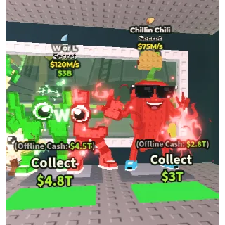 🔥【BUNDLE】: 🎀 Chillin Chili 75M/S ➕ 🔥 W or L $120M/S ✅ instant delivery