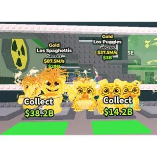 🔥【BUNDLE】🍝💛 Gold Los Spaghettis 87.5M/S ➕ 🦮💛 Gold Los Puggies 37.7M/S ✅ instant delivery