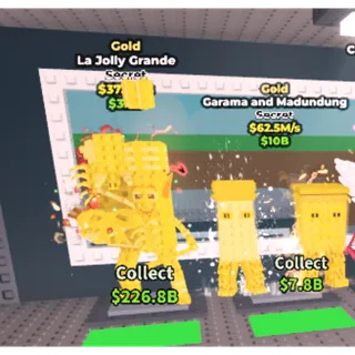 🎁 Gold La Jolly Grande 37.5M/S ➕ 🛡️ Gold Garama and Madundung 62.5M/S