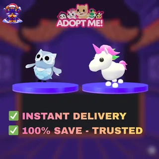 🔥【BUNDLE】🦉 Snow Owl ➕ 🦄 Unicorn ✅Instant delivery
