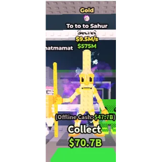 ✅ instant delivery 🏅  Gold To To To Sahur $9.5M/S  💎 1 Mutation 