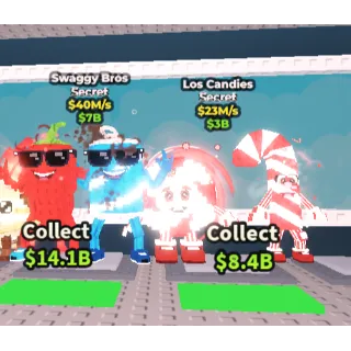 🔥【BUNDLE】: ❤️ Swaggy bros 40M/S ➕🍭  Los Candies 23M/S  ✅ instant delivery