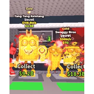 🔥【BUNDLE】:🏅 Gold Tang Tang Keletang 108.8M/S ➕ 🏅 Gold Swaggy bros 50M/S ✅ instant delivery