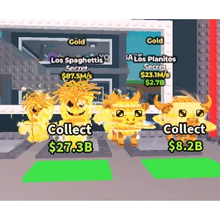 🔥【BUNDLE】: 🍝💛 Gold Los Spaghettis $87.5M/S ➕ 🏵️ Gold Los Planitos $23.1M/S ✅ instant delivery
