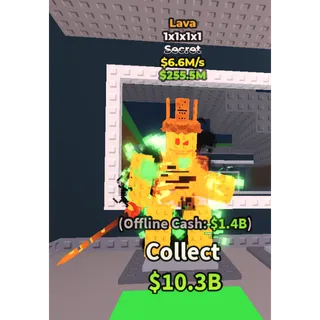 ✅ instant delivery 🥇💛 LaVa 1x1x1x1    6.6M/S ✮ Super Rare Mutation ( Lava )