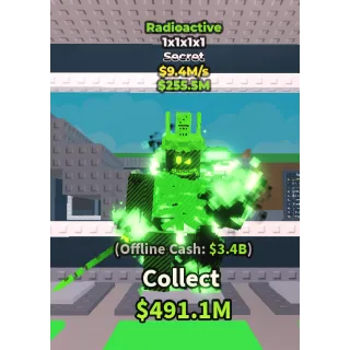 ✅ instant delivery  ☢️💚 RadioActive  1x1x1x1  $9.4M/s