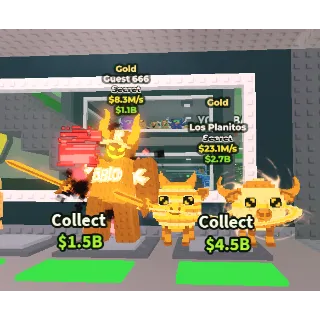 🔥【BUNDLE】👹 Gold Guest 666 8.3M/S ➕ 💫 Gold Los Planitos $23.1M/S ✅Instant delivery