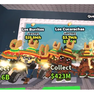 🔥【BUNDLE】 🚲🌮 Los Burritos 25.5M/S ➕🌮 Los Cucarachas 3.7M/S , For Take the Taco Base ✅Instant Delivery