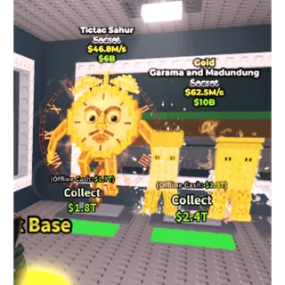 🔥【BUNDLE】⏰ Tictac Sahur 46.8M/S ➕ 🏆 Gold Garama and Madundung 62.5M/S ✅ instant delivery