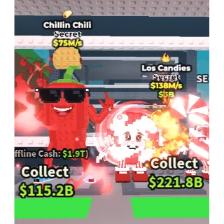 🔥【BUNDLE】:🎀 Chillin Chili 75M/S ➕🍭 Los Candies 138M/S ✅ instant delivery