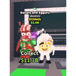 ✅ instant delivery  🪺🥓 Bacuru  and Egguru 120M/S 🔥 1 trait