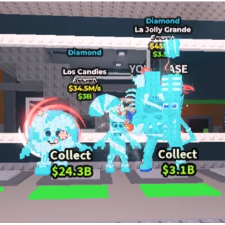 🔥【BUNDLE】🍭💎 Diamond Los Candies 34.5M/S ➕ 🎅 Diamond La Jolly Grande 45M/S  ✅ instant delivery