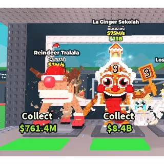 🔥【BUNDLE】:  🎅  La Ginger Sekolah 75M/S ➕ 🦈  Reindeer Tralala 3M/S ✅ instant delivery