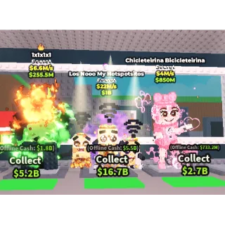 🔥【BUNDLE】👾 1x1x1x1  6.6M/S 🔥 Fire Mutation➕ 🛜 Los Nooo My Hotspotsitos 22M/S ➕ 🍭 Chicleteirina Bicicleteirina  4M/S   