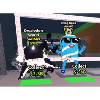 🔥【BUNDLES】✮ 2 Items :  ⛵🦭  orcaledon $40M/S ➕ 🥤 Swag Soda $13M/S  ✅Instant delivery