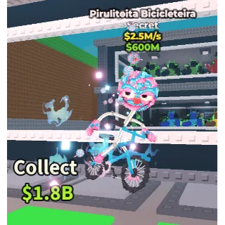 ✅ instant delivery 🚲🍭 Pirulitoita Bicicleteira 💲 2.5M/S ✮ $600M 🍭🚲 Secret Brainrot 👊 You can buy it now and take it now  