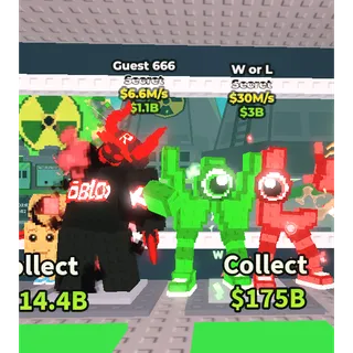 🔥【BUNDLE】: 🎀 W or L 30M/S ➕ 👹 Guest 666 6.6M/S ✅ instant delivery