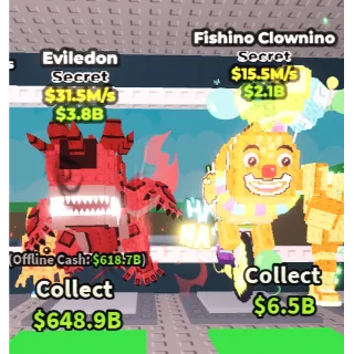 🔥【BUNDLE】:  🐦‍🔥 Eviledon 31.5M/S➕ 🍻 Fishino Clownino 15.5M/s ✅ instant delivery