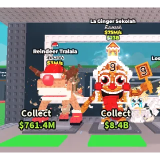 🔥【BUNDLE】:  🎅  La Ginger Sekolah 75M/S ➕ 🦈  Reindeer Tralala 3M/S ✅ instant delivery