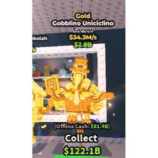 ✅ instant delivery 🪙🚲 Gold Gobblino Uniciclino 34.3M/S