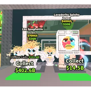 🔥【 BUNDLES 】: 🍝 Los Spaghettis $70M/S ➕ 🪧 Lavadorito Spinito $45M/s ✅ instant delivery