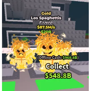 ✅ instant delivery 🍝💛 Gold Los Spaghettis $87.5M/S