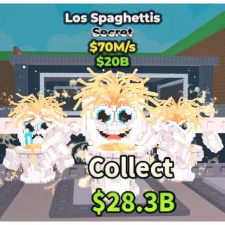 ✅ instant delivery 🍝🧡 Los Spaghettis 💲 70M/S ✮ 20B 🍝🧡 Secret Brainrot 👊 You can buy it now 