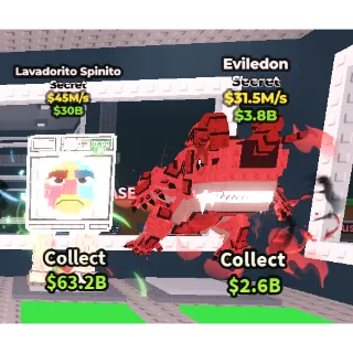 🔥【BUNDLE】🐦‍🔥 Eviledon 31.5M/S ➕ 🏅 Lavadorito Spinito $45M/s ✅ instant delivery