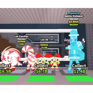 🔥【BUNDLE】: 🍭💎 Los Candies 23M/S ➕ 🍭💎 Los 25 10M/S ➕ Diamond  Santa Hotspot  3.9M/S ✅ instant delivery