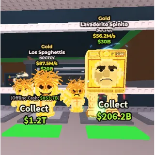 🔥【 BUNDLES 】: 🍝 Gold Los Spaghettis $87.5M/S ➕ 🪧 Gold Lavadorito Spinito $56.2M/s ✅ instant delivery