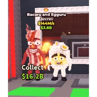 ✅ instant delivery 🪺🥓 Bacuru and Egguru 144M/S 🔥 1 Fire  trait