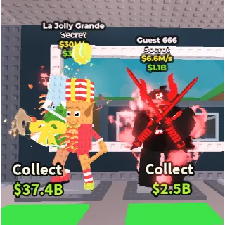 🔥【BUNDLE】🐦‍🔥 Guest 666 6.6M/S ➕💖 La Jolly Grande $30M/S ✅Instant delivery