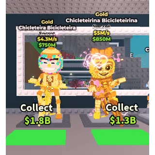 🔥【BUNDLE】: 🚴‍♂️ Gold Chicleteira bicicleteira 4.3M ➕ 🚲 Gold Chicleteirina Bicicleteirina 5M/S ✅ instant delivery