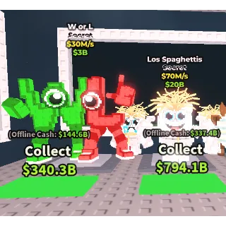 🔥【BUNDLES】✮ 2 Items :   🍝 Los Spaghettis 70M/S ✮ 20B ➕ 🦮 W Or L 30M/S ✮ 3B ✅ instant delivery