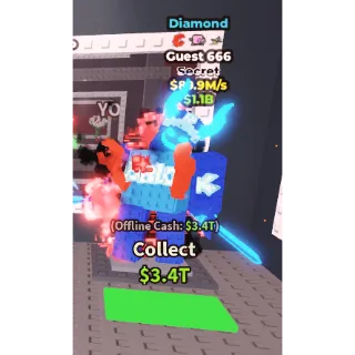 ✅ Instant Delivery 👹💎 Diamond Guest 90M/S  ✨ 3 Traits