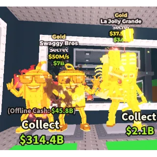 🔥【BUNDLE】🦄  Gold La Jolly Grande 37.5M/s ➕ 🏅 Gold Swaggy bros 50M/S  ✅ instant delivery