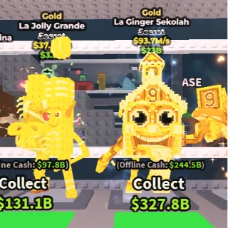 🔥【BUNDLE】🎅⛪ Gold La Ginger Sekolah 93.7M/S ➕ 🎅🎉 Gold La Jolly Grande 45M/S ✅Instant delivery